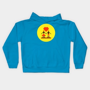 Best boy and girl friends Kids Hoodie